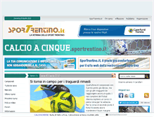 Tablet Screenshot of calcioa5.sportrentino.it